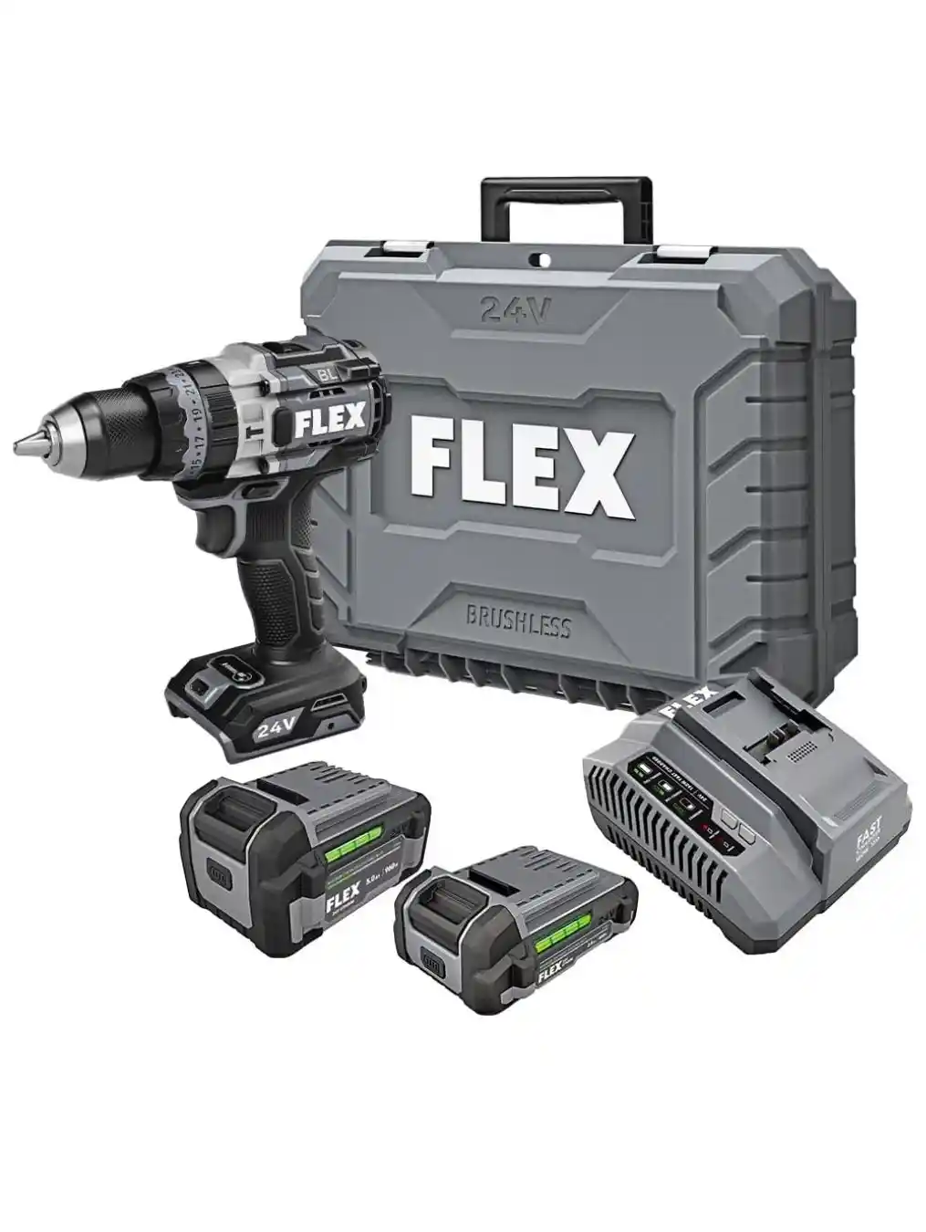 FLEX 24V Hammer Drill with Turbo Mode Kit