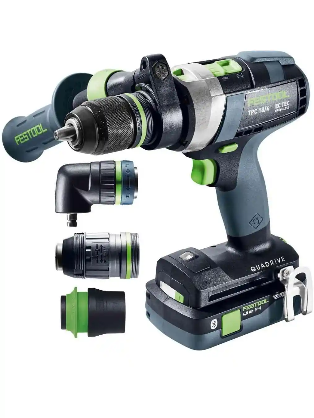 FESTOOL Cordless Percussion Drill TPC 18/4 I-Basic QUADRIVE